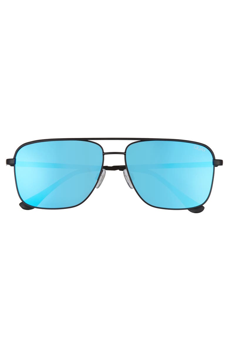 QUAY Australia Poster Boy 60mm Polarized Square Sunglasses, Alternate, color,