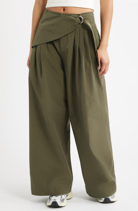 Fabia Pleated Wide Leg Pants