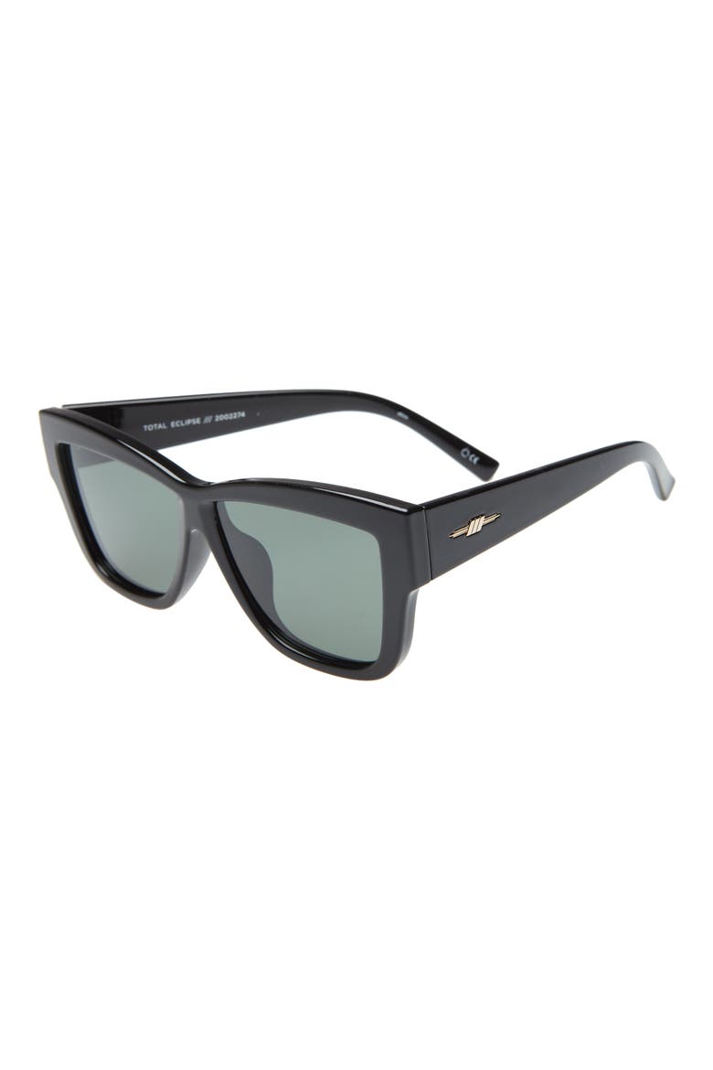 Eclipse 57mm Sunglasses, Alternate, color, BLACK/ KHAKI