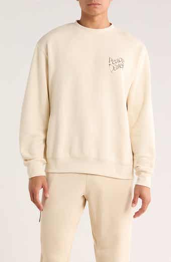 Museum of Peace & Quiet Warped Logo Cotton Crewneck Sweatshirt