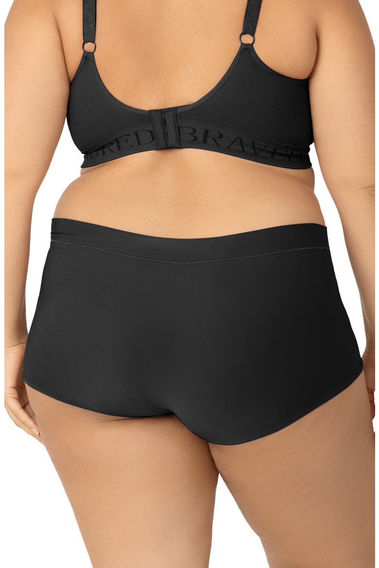 Grow With Me Maternity Boyshort, Alternate, color, BLACK