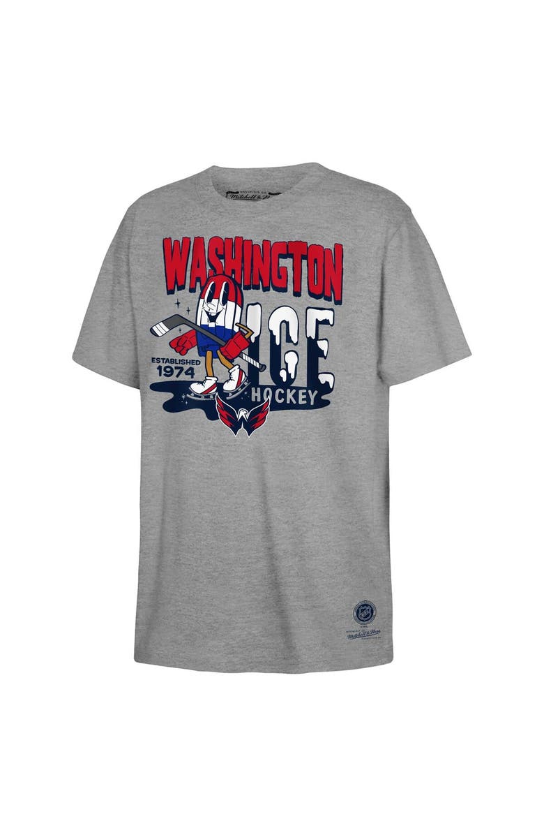 Mitchell & Ness Youth Mitchell & Ness Gray Washington Capitals Popsicle T-Shirt, Main, color, Gray