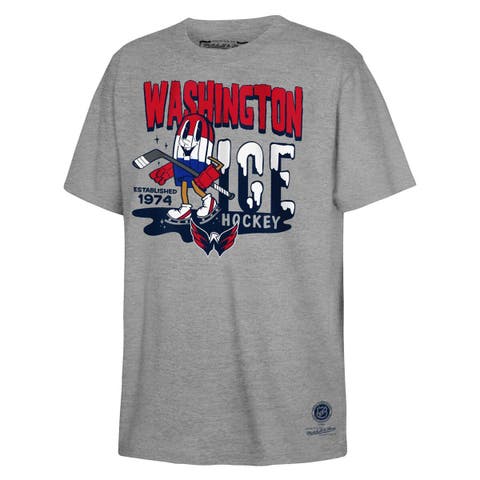 Youth Mitchell & Ness Gray Washington Capitals Popsicle T-Shirt