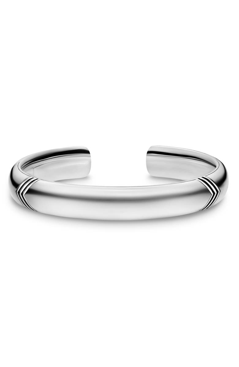 David Yurman Chevron Bold Cuff Bracelet in Sterling Silver, 12mm, Alternate, color, Silver