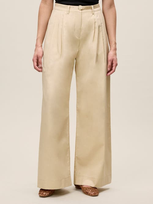 Rebecca Taylor Raquel Twill Pant In Latte