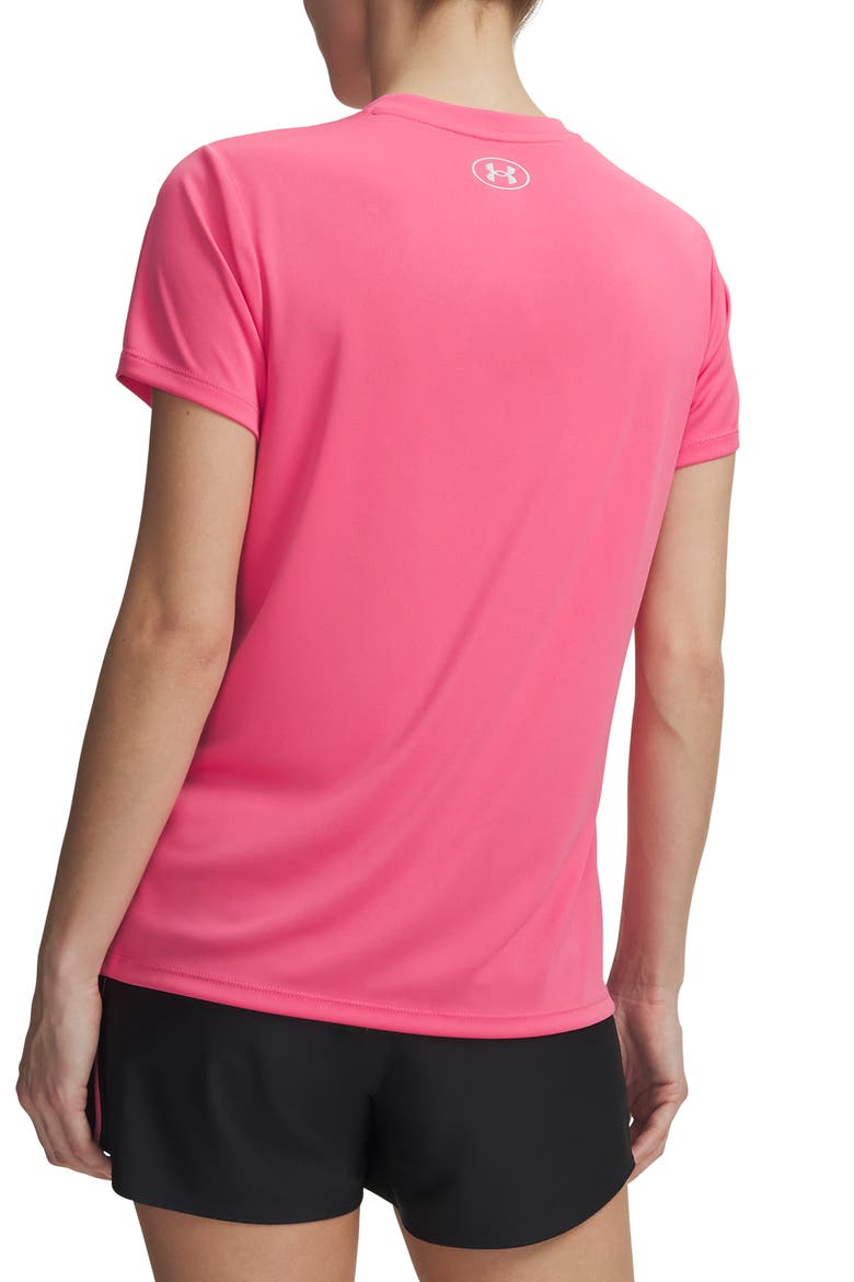 Velocity Solid V-Neck T-Shirt, Alternate, color, SUPER PINK