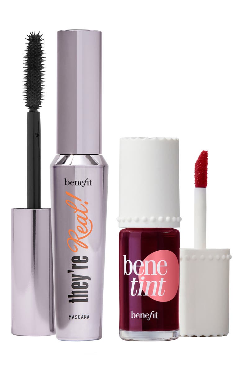 Benefit Cosmetics Talk Beauty to Me 2-Piece Lip & Cheek Tint & Mascara Set $55 Value, Alternate, color,