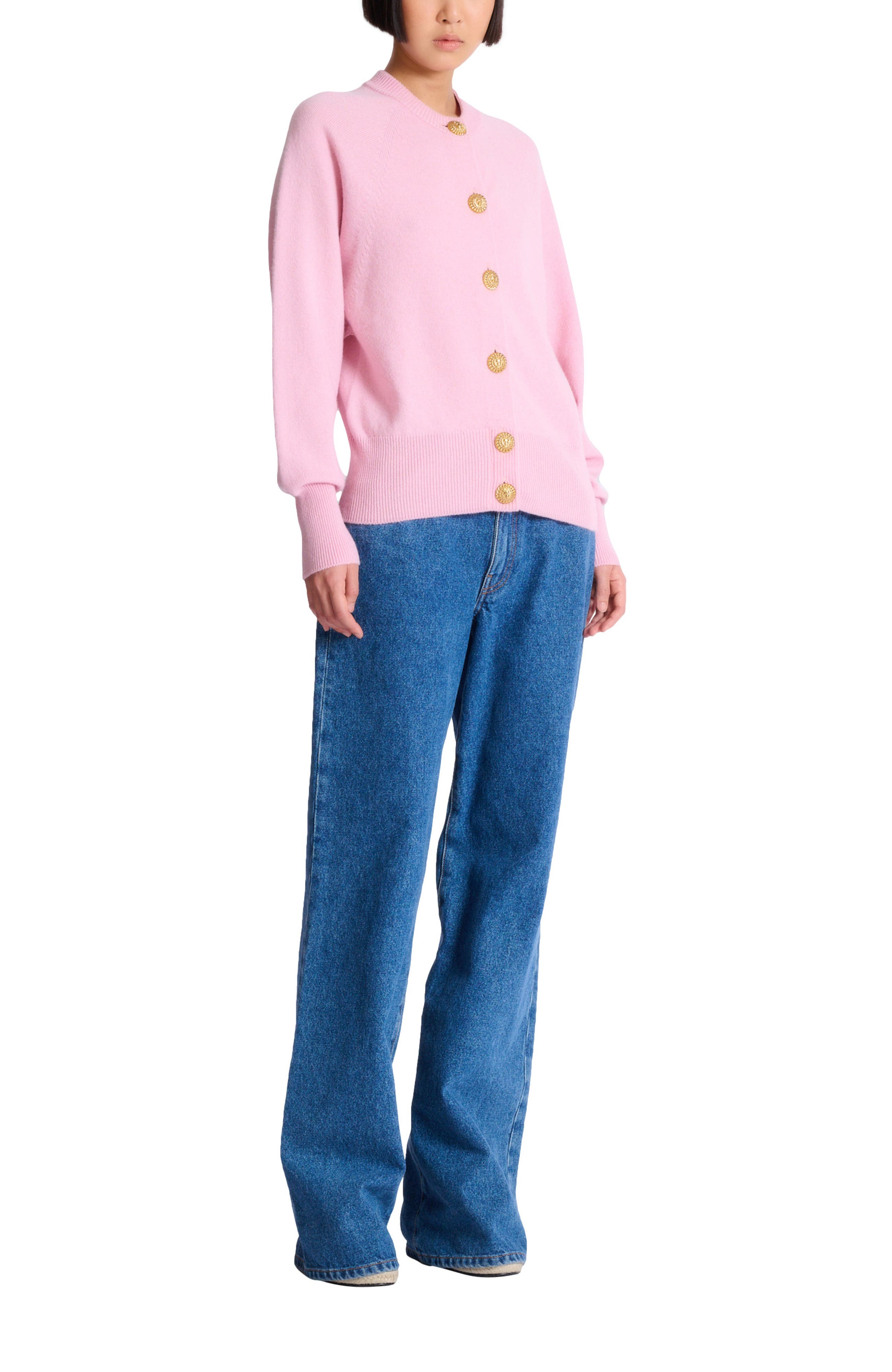 Buttoned eco-cashmere cardigan - image 3