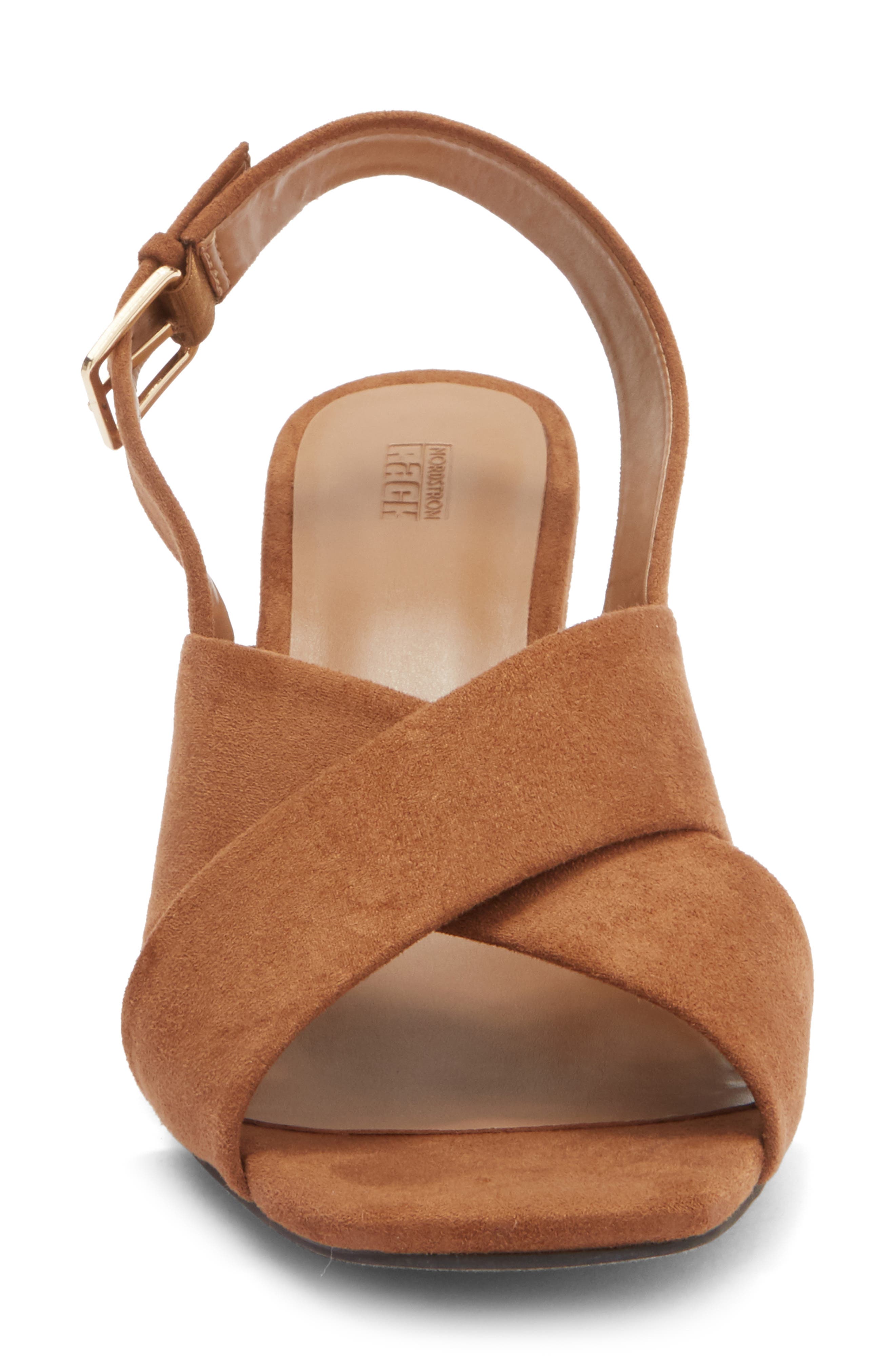 Holland Heeled Sandal, Alternate, color, BROWN CARAMEL