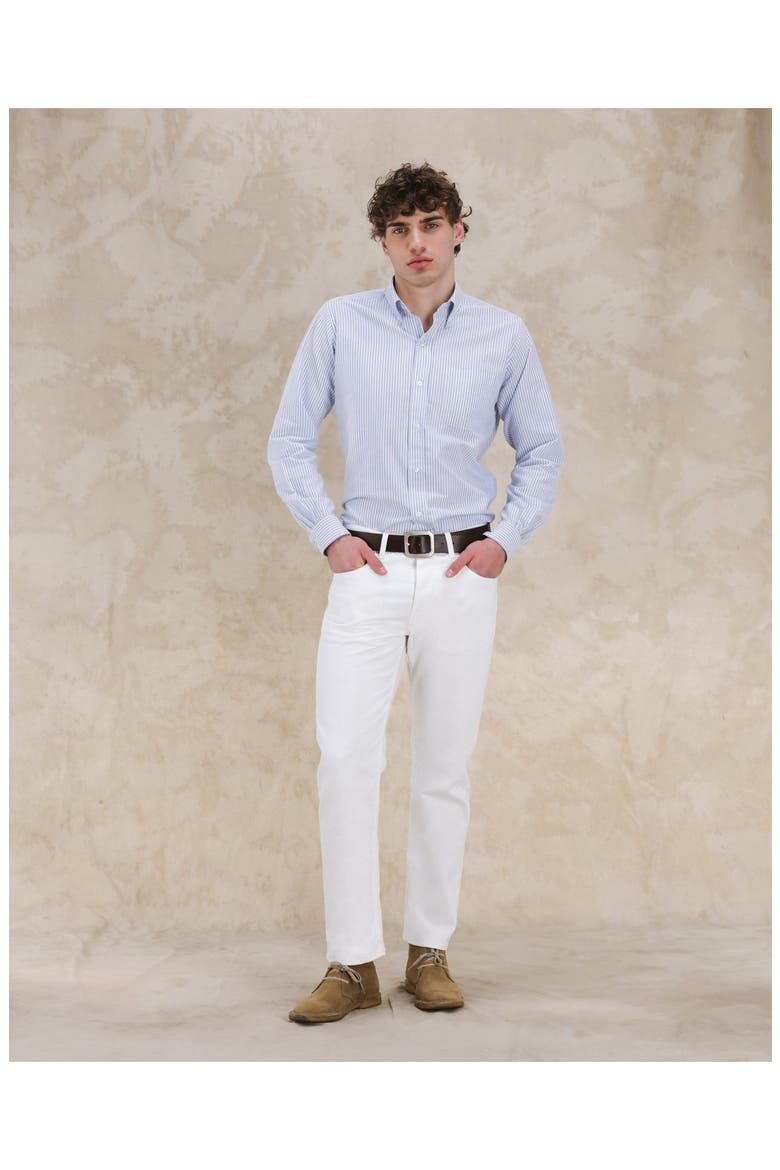 356 Jaky Japan Selvedge 5-Pocket Regular Fit White Denim, Alternate, color, OFF WHITE