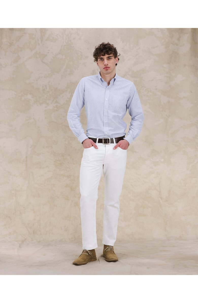 Fortela 356 Jaky Japan Selvedge 5-Pocket Regular Fit White Denim, Alternate, color, Off White