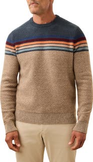 Faherty Donegal Crewneck Merino Wool Blend Sweater