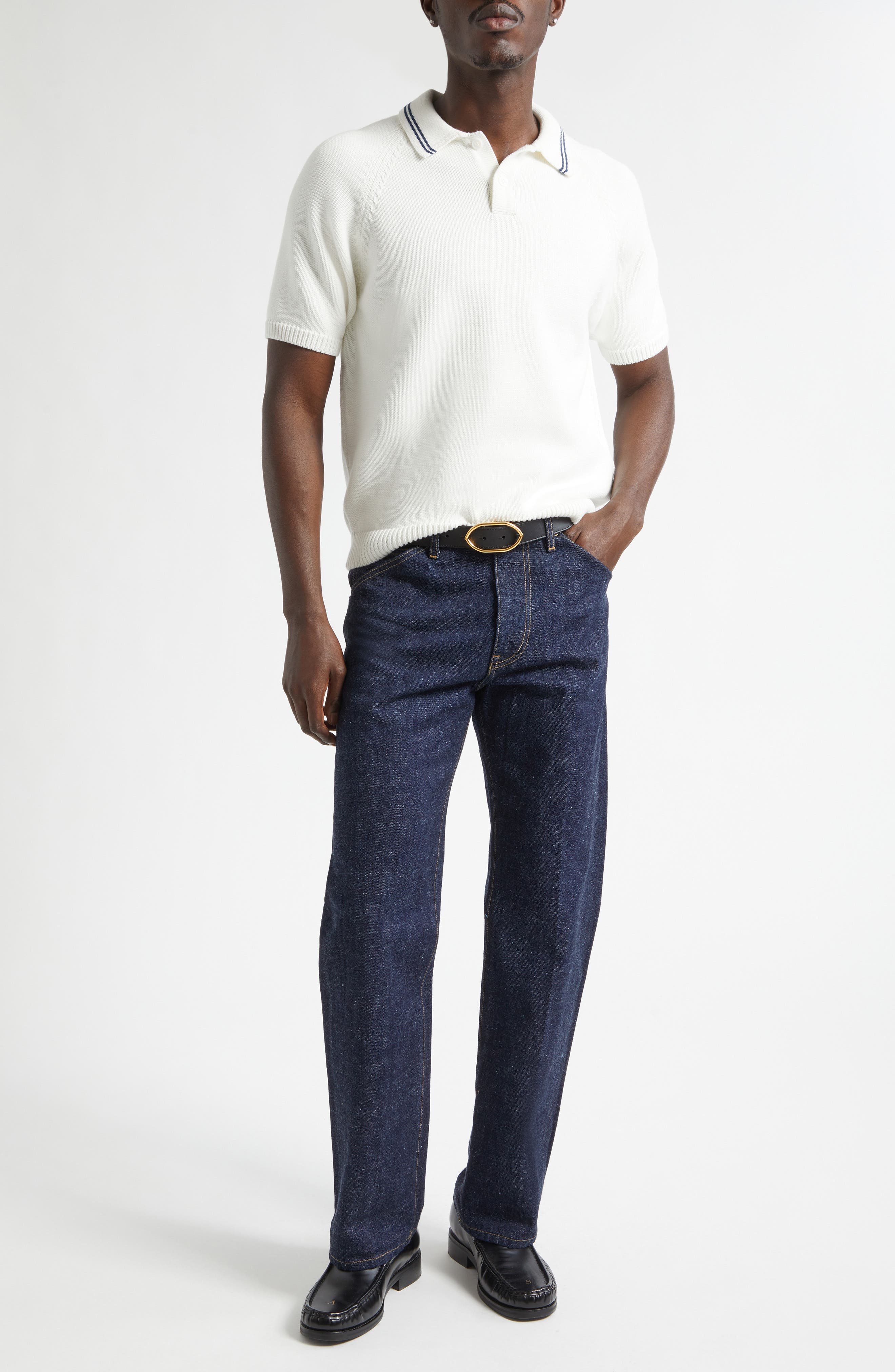 Cotton Polo Sweater - image 2