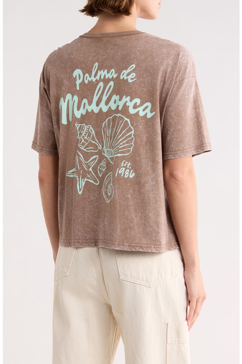 Mallorca Shells T-Shirt, Alternate, color, BROWN