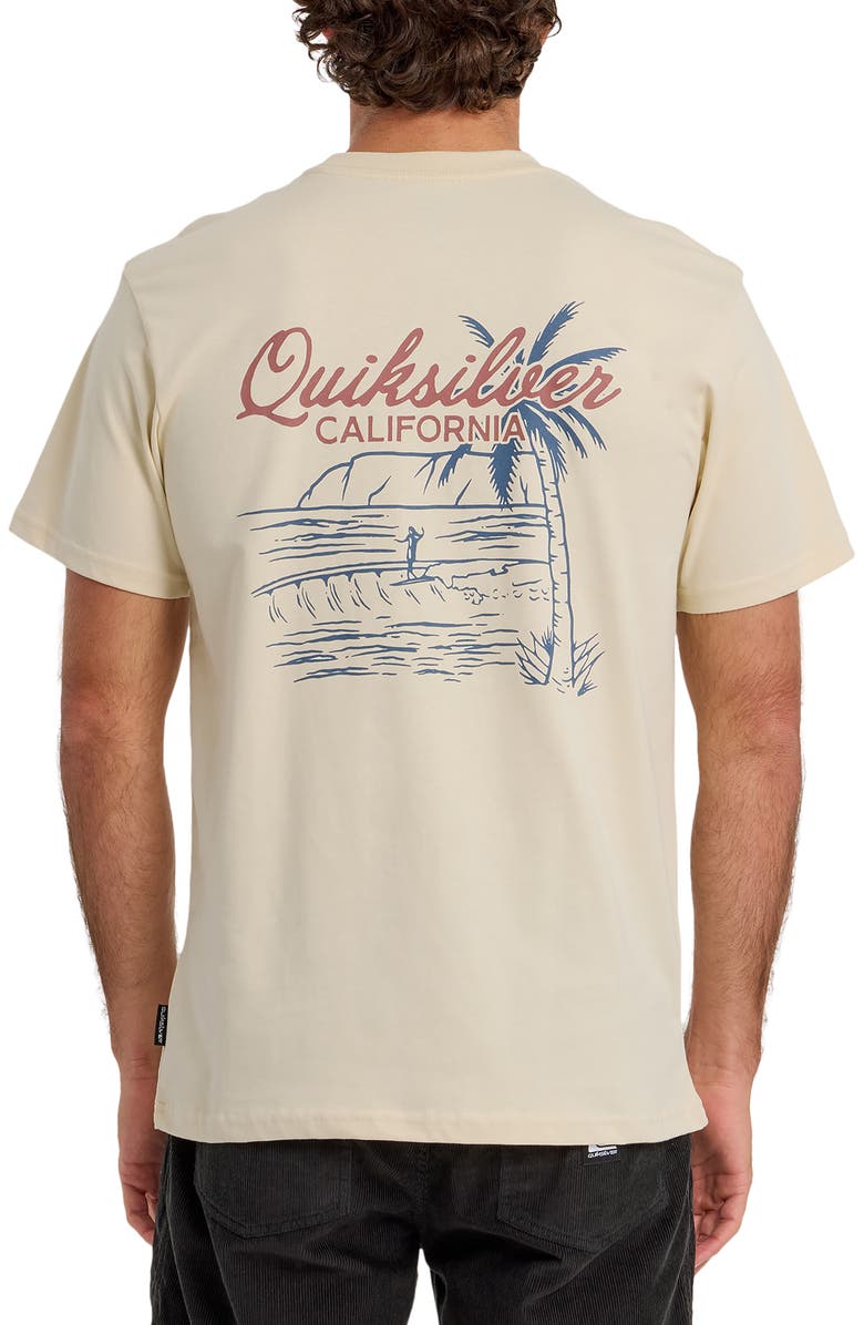 Quiksilver CA San O Day Cotton Graphic T-Shirt, Alternate, color, Bone White