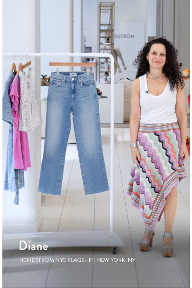Courtney Raw Hem High Waist Ankle Flare Jeans video