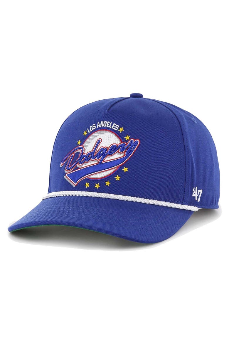 Men's '47 Royal Los Angeles Dodgers Wax Pack Collection Premier Hitch Adjustable Hat, Main, color, Royal
