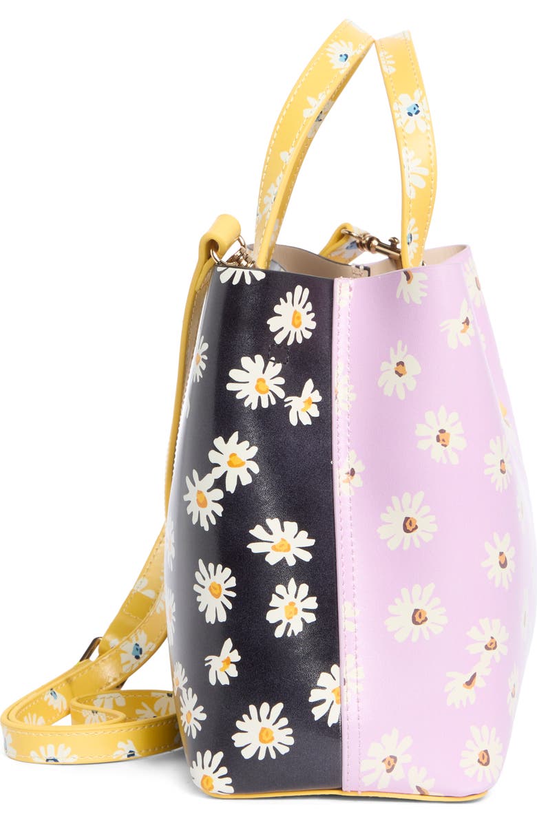 Kurt Geiger London Hampstead Small Tote, Alternate, color, Lavender/ Black Multi