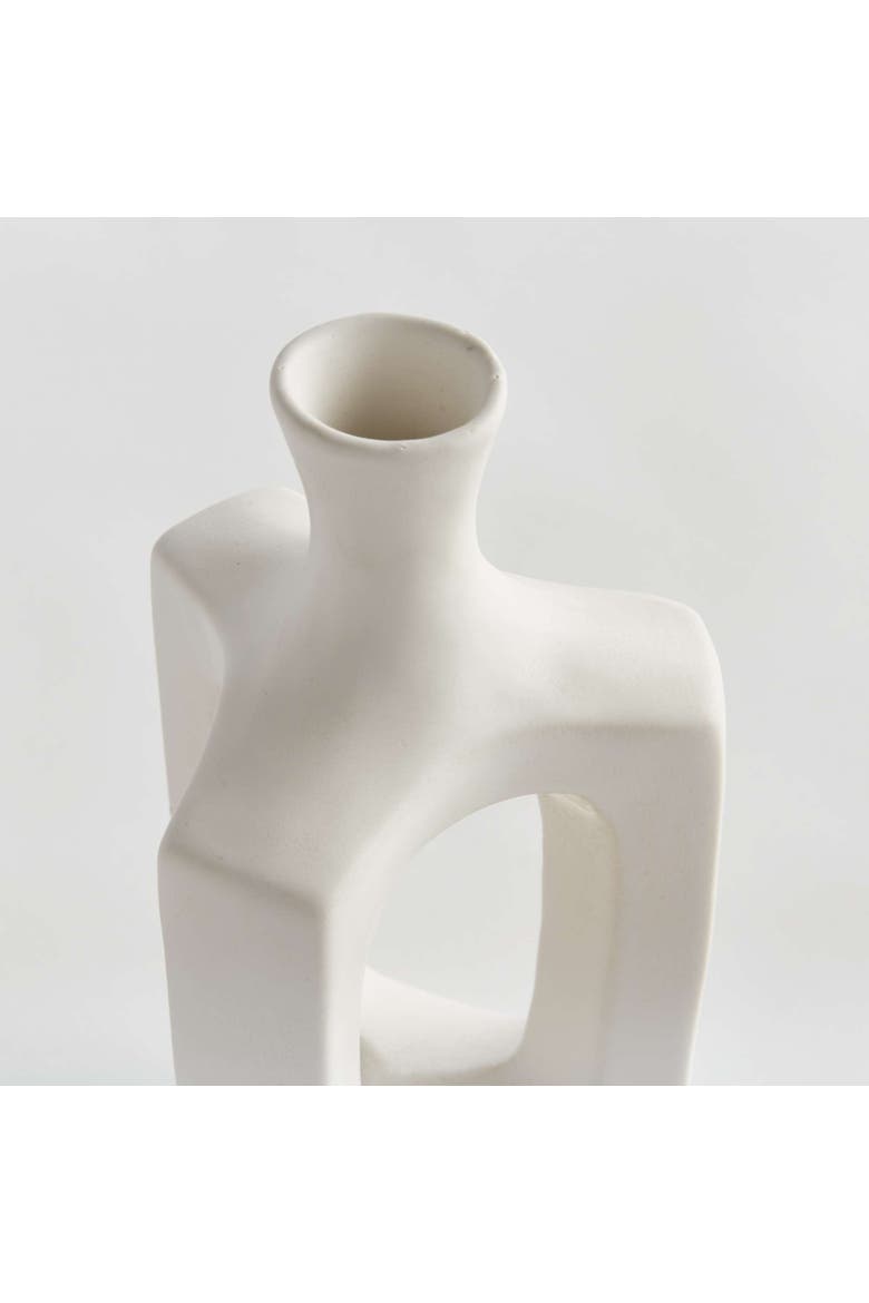 Sonya Vase Medium, Alternate, color, White