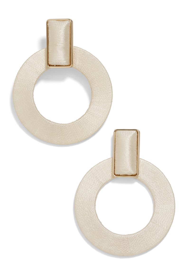Marisela Hoop Earrings, Main, color, CREAM