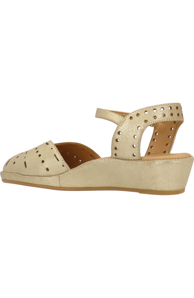 L'Amour des Pieds Brenn Ankle Strap Sandal, Alternate, color, Gold