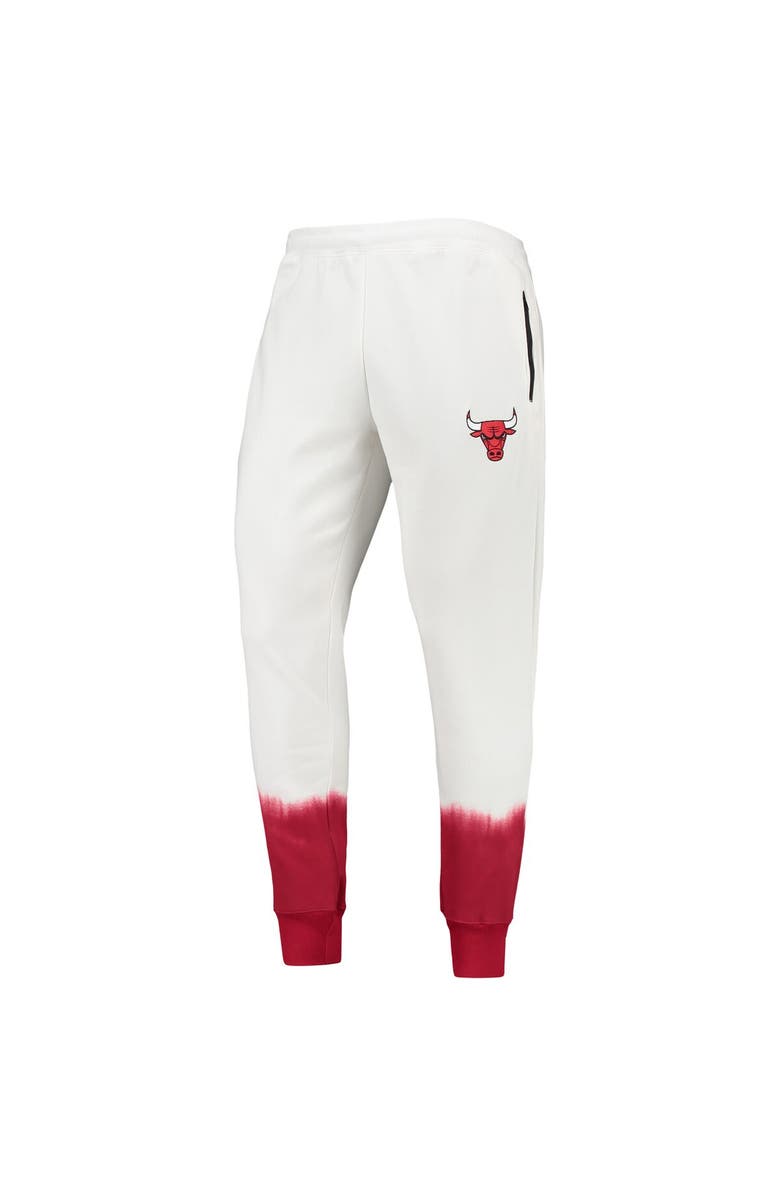 FISLL Men's FISSL Oatmeal Chicago Bulls Double Dribble Tie-Dye Fleece Jogger Pants, Alternate, color,