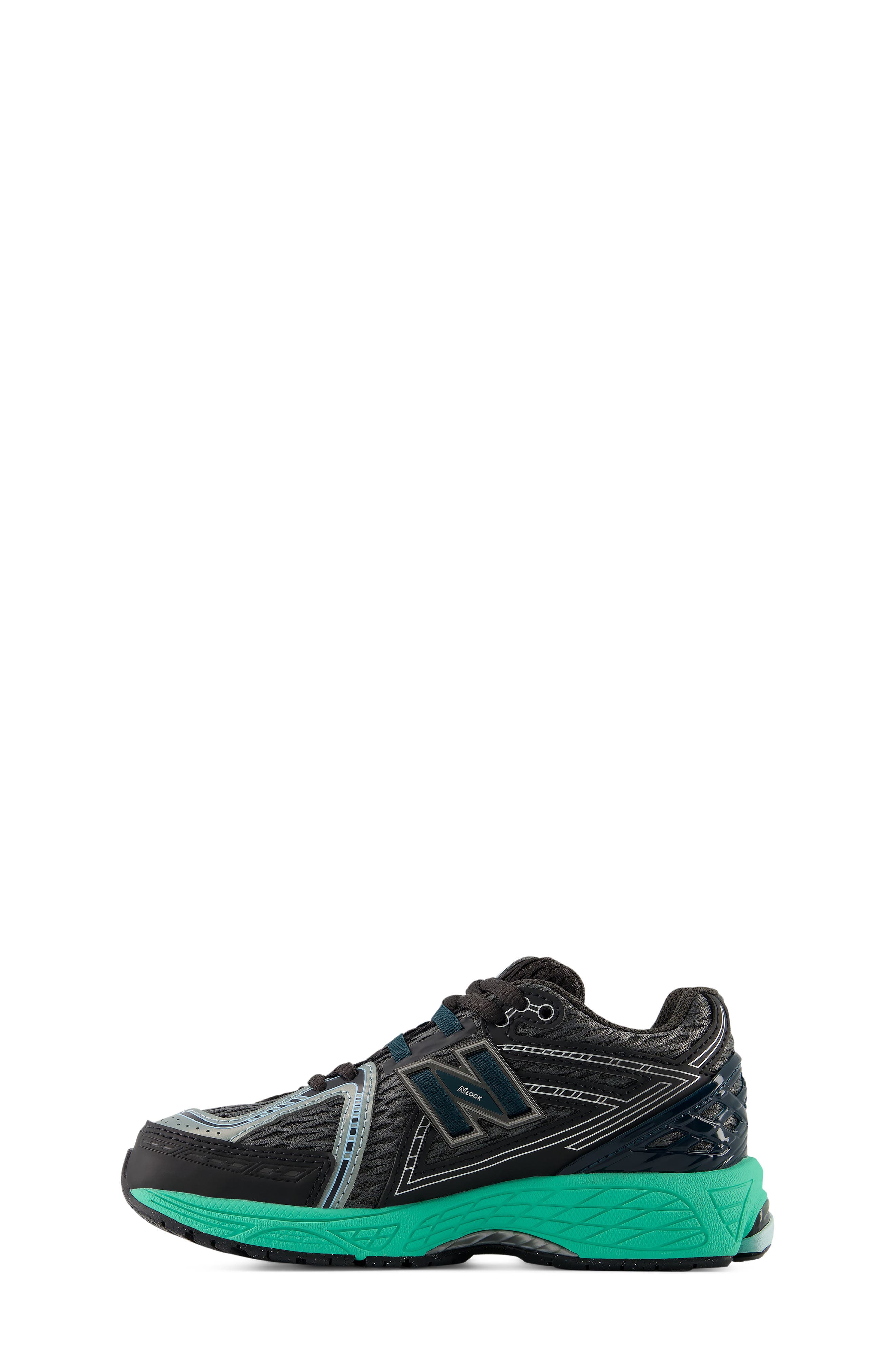 New Balance Kids' 1906R Running Shoe, Alternate, color, Black Metallic/ Alkaline Green