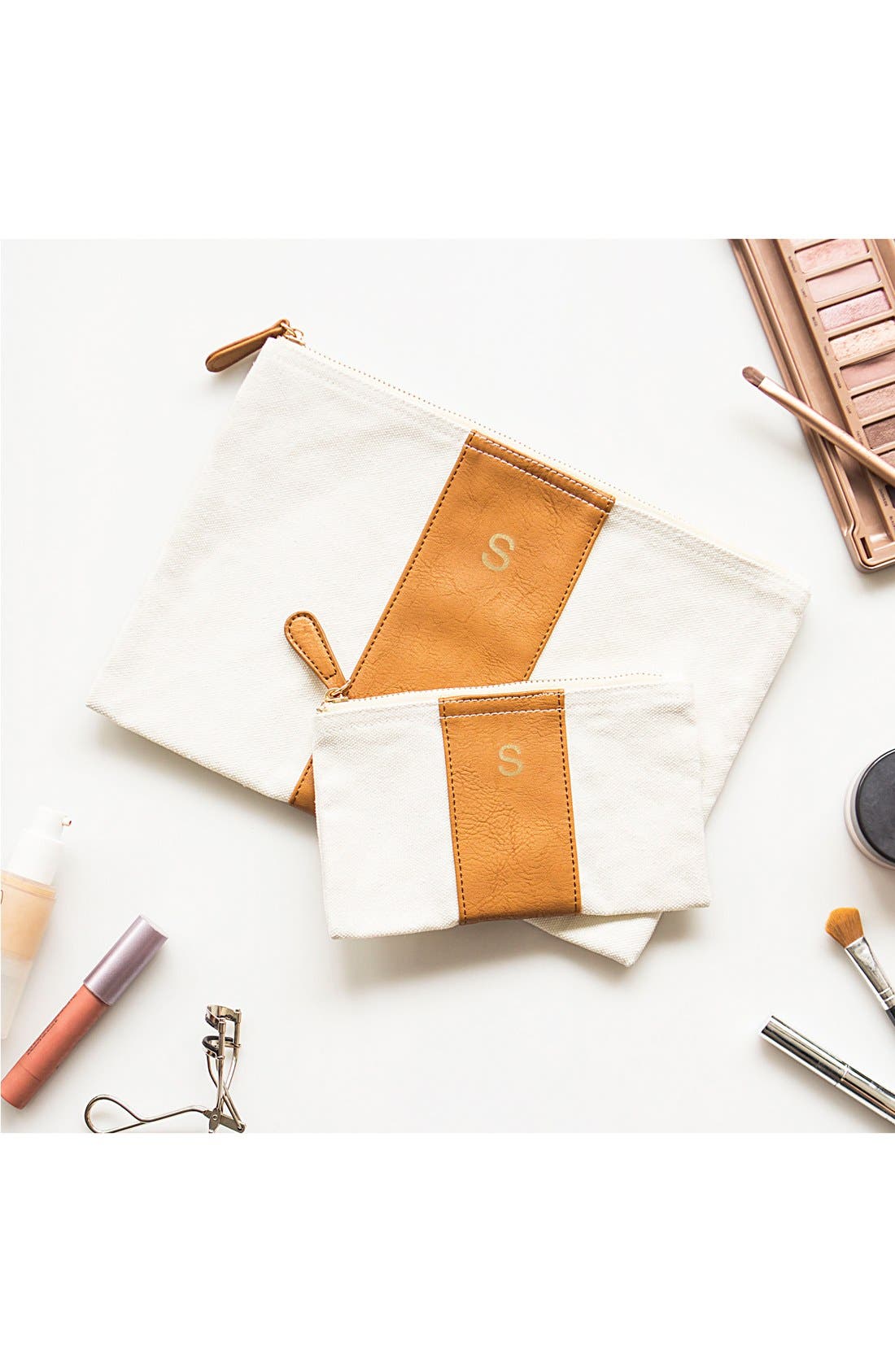 Cathy's Concepts Personalized Faux Leather Clutch, Alternate, color, 