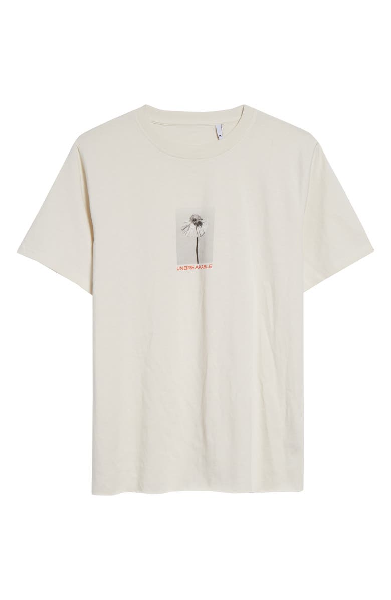 JKEEFER Unbreakable Retro Organic Cotton Graphic T-Shirt, Alternate, color, White