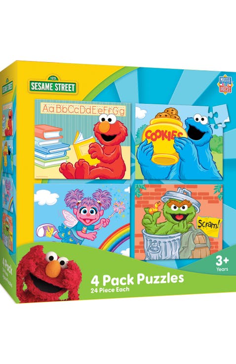 Sesame Street 24pc Puzzles 4-Pack