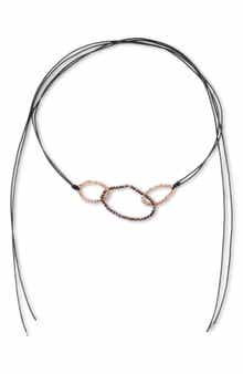 SAACHI Crystal Beaded Choker Necklace