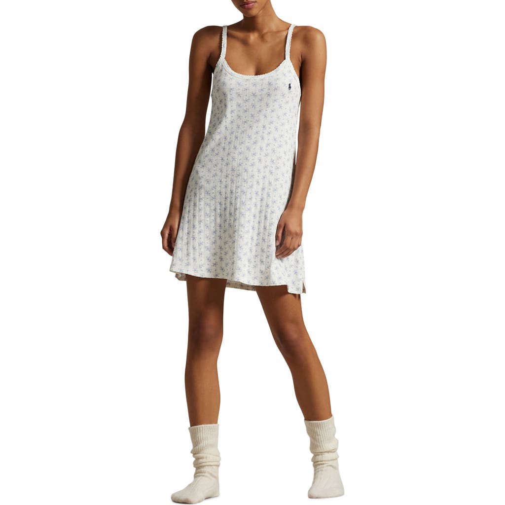 Polo Ralph Lauren Pointelle Cotton Chemise In Colby Floral