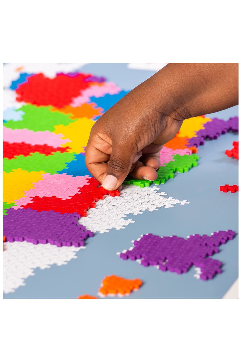 1400-Piece Map of USA Puzzle by Number, Alternate, color, MULTI-COLOR/ MIX