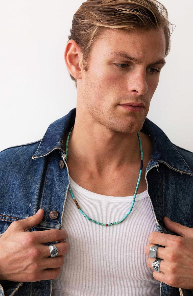 Nialaya Crest Ring, Alternate, color, Silver