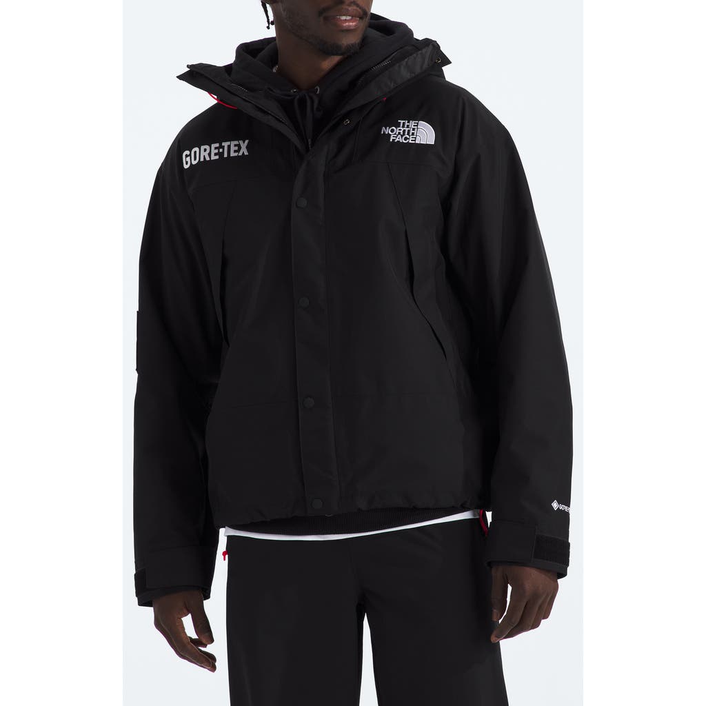 Shop The North Face Gore-tex® Waterproof Mountain Jacket In Tnf Black/tnf Black/tnf Red