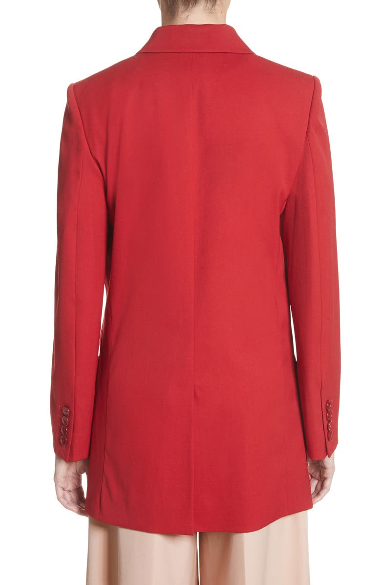 Oscar de la Renta Stretch Wool Boyfriend Blazer, Alternate, color,