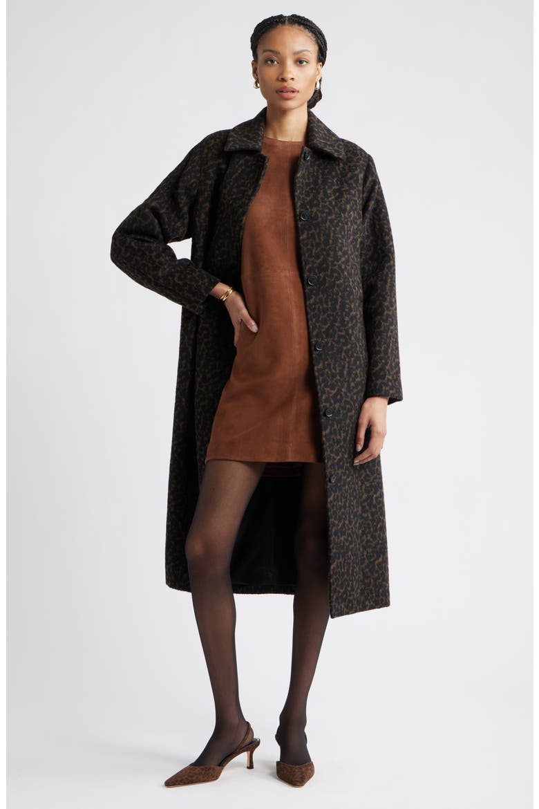 Belted Animal Print Jacket, Alternate, color, ANIMAL PRINT