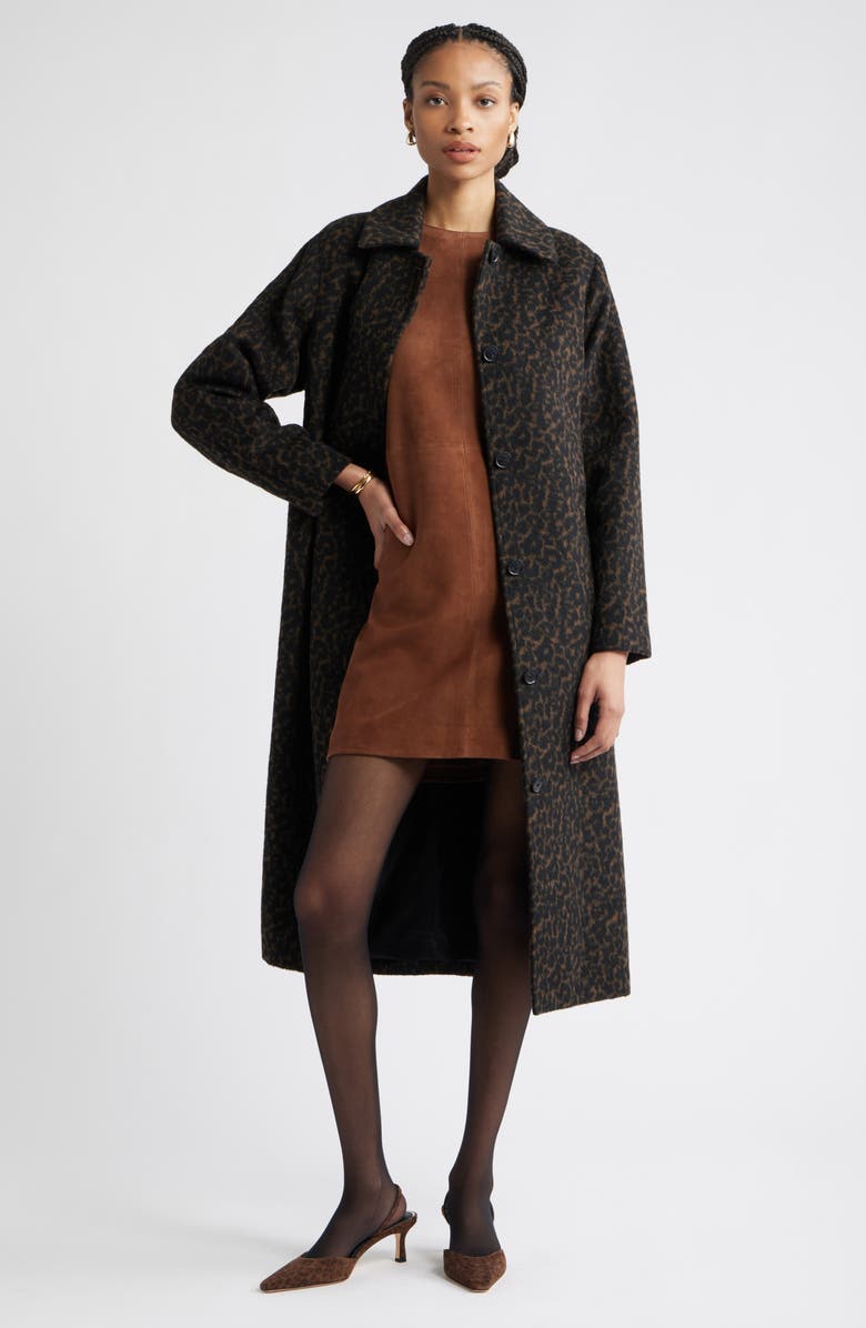 Nordstrom Belted Animal Print Jacket, Alternate, color, Animal Print