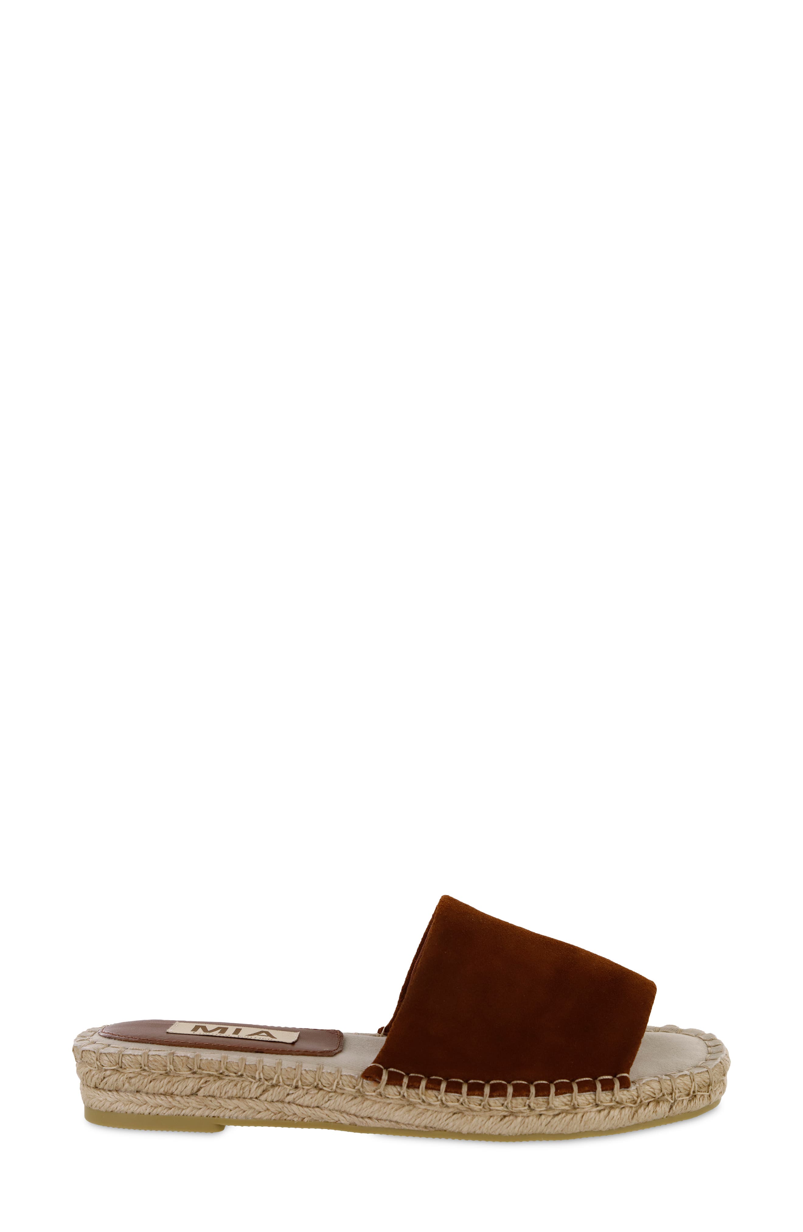Noveli Espadrille Platform Slide Sandal, Alternate, color, COGNAC