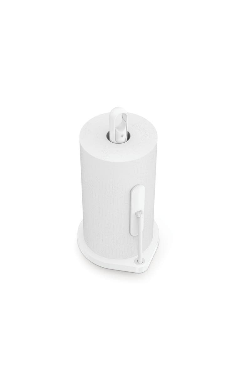 simplehuman paper towel holder with spray, Alternate, color, White