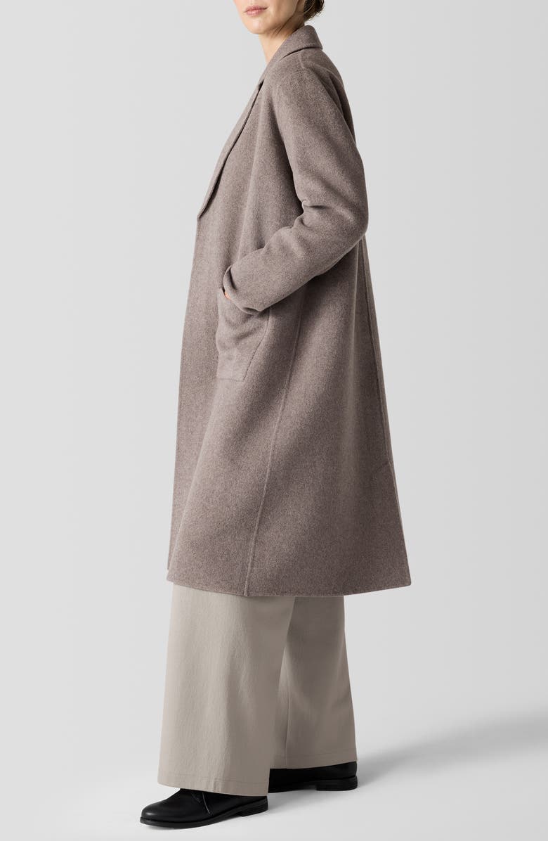 Eileen Fisher Wool Blazer Coat, Alternate, color, Taupe