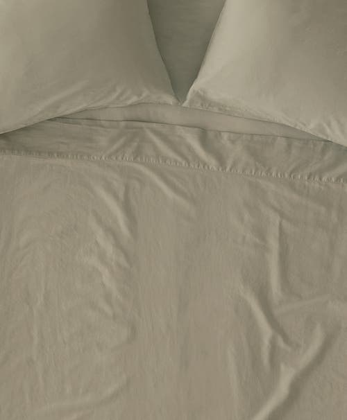 Pact Organic Room Service Sateen Sheet Set In Green