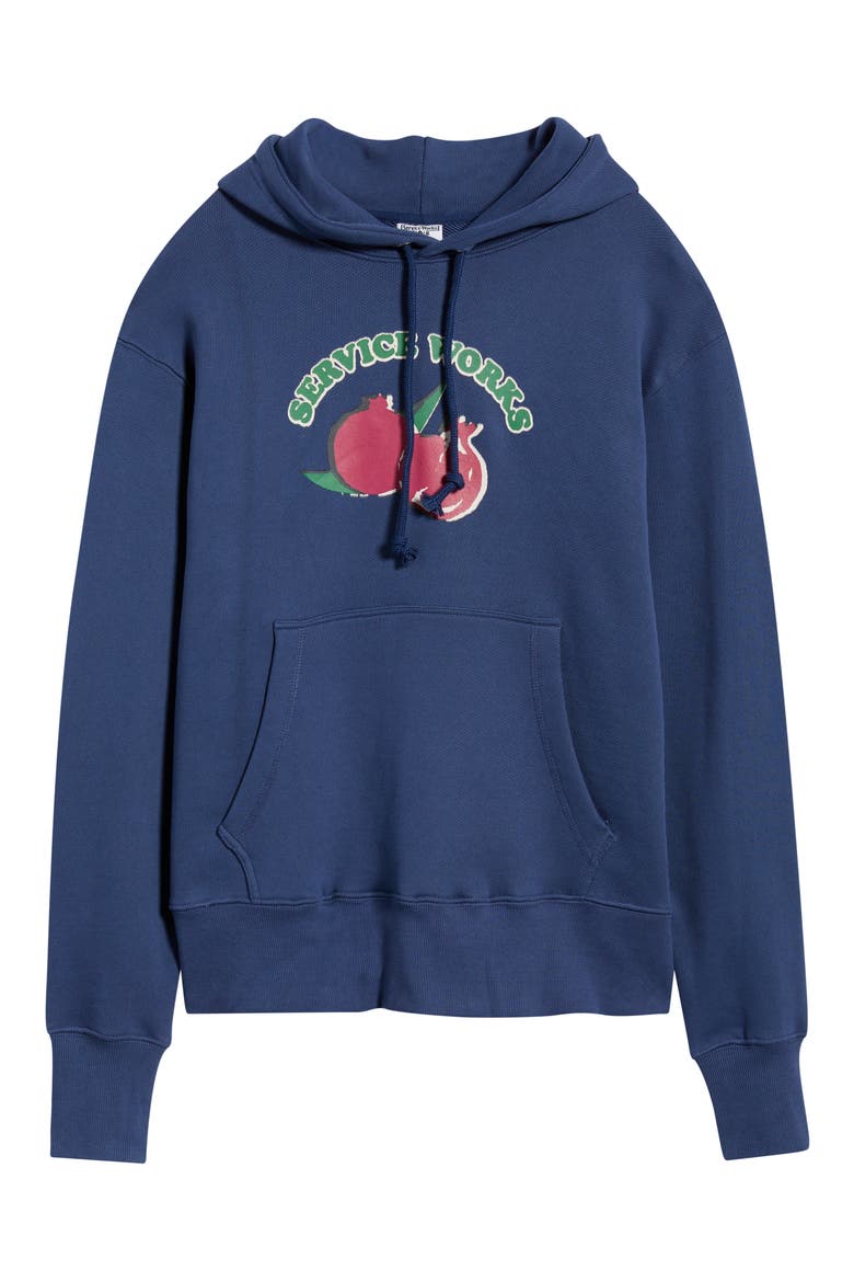 Radish Organic Cotton Hoodie, Alternate, color, NAVY