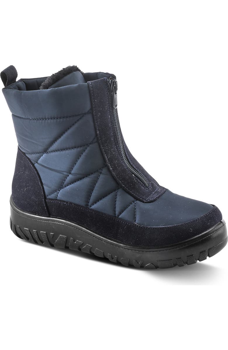 Flexus by Spring Step LakeEffect Waterproof Faux Fur Lined Quilted Bootie, Main, color,