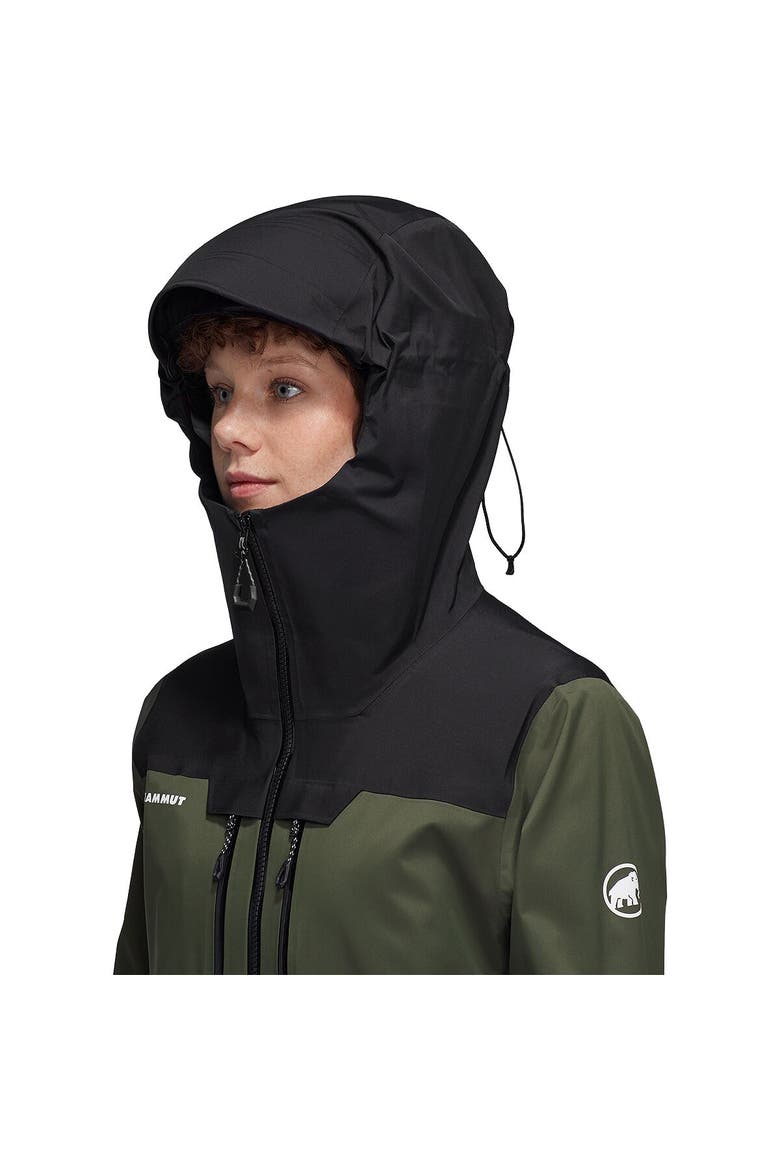 Women's Haldigrat Hs Hooded Jacket, Alternate, color, Dark Marsh/Black