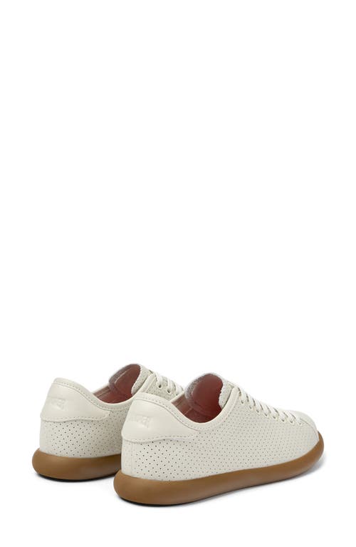 Camper Perforated Lace-up Sneakers In White
