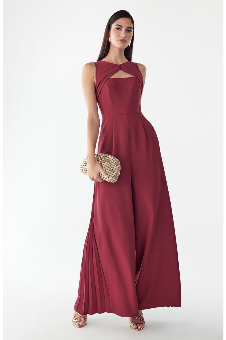 Heather Jumpsuit, Alternate, color, Berry