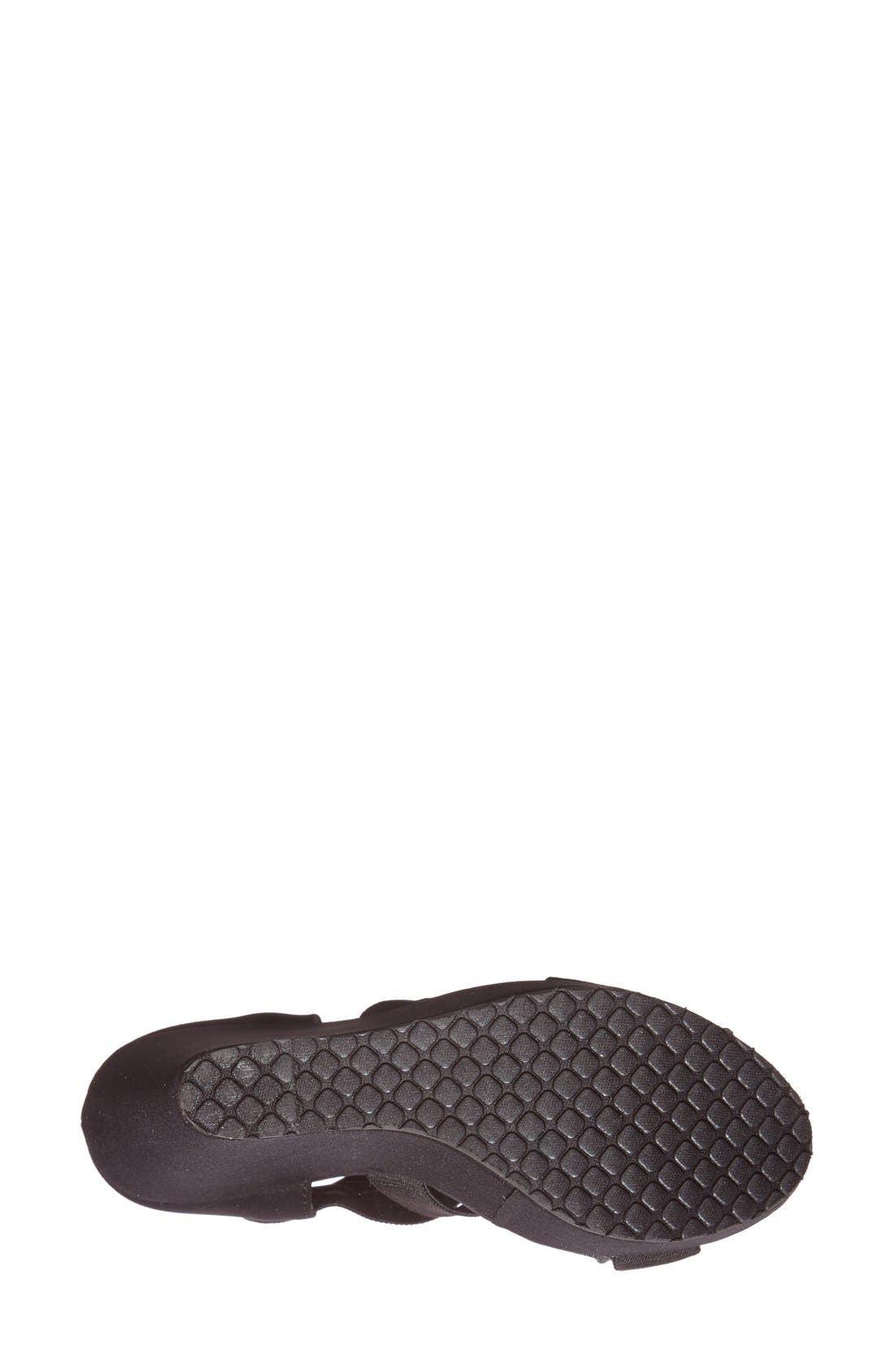 'Valine' Wedge Sandal, Alternate, color, BLACK MULTI