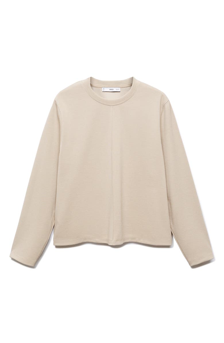 MANGO Pintuck Sweatshirt, Alternate, color, 