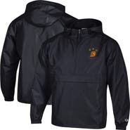 Champion Men's Champion  Black USC Trojans Packable Hooded Windbreaker Half-Zip Jacket
